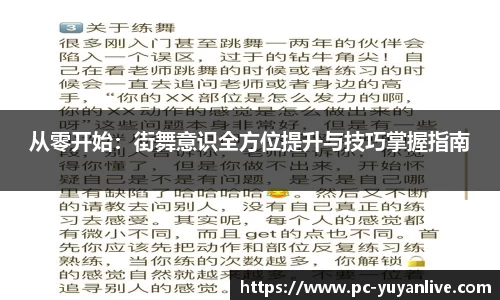 从零开始：街舞意识全方位提升与技巧掌握指南